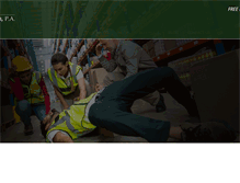 Tablet Screenshot of injuredworkersonly.com